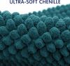 subrtex Badezimmerteppich, Chenille, Badteppich, weich, kurz, Plüsch, Badematte, weich, Duschmatte, wasserabsorbierend, Duschmatte, schnell trocknend, maschinenwaschbar (blau, 50,8x81,3 cm) Bild 4