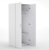 Kleiderschrank Spell 2 Türen Drehtürenschrank weiß Bild 4