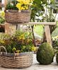 Dekoleidenschaft Blumenhocker "Used Look" aus recyceltem Holz Holzbank rustikal Hocker Blumenständer, Gartendeko, Sitzhocker, Fußhocker Bild 2