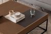 Hanah Home Stylish Walnut Coffee Table, 90 x 90 x 37 cm | 100% Melamine Coated Chipboard with Metal Legs | Perfect for Modern Living Rooms & Cozy Spaces Bild 5