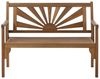 Dehner Gartenbank Sunshine, Klappbank 2-Sitzer, ca. 120 x 91 x 59 cm, aus FSC®-zertifiziertem Akazienholz, naturbelassen Bild 3