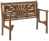Dehner Gartenbank Sunshine, Klappbank 2-Sitzer, ca. 120 x 91 x 59 cm, aus FSC®-zertifiziertem Akazienholz, naturbelassen Bild 5