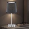 2er Set Tischleuchte, Textil schwarz, nickel matt, H 32 cm Bild 4