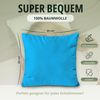 NatureMark 2er Pack Jersey Kissenbezug Kissenhülle Kissenbezüge Seitenschläferkissen Nackenkissen viele Größen und Farben ÖKO-TEX (80x80 cm, Türkis) Bild 3