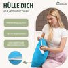 NatureMark 2er Pack Jersey Kissenbezug Kissenhülle Kissenbezüge Seitenschläferkissen Nackenkissen viele Größen und Farben ÖKO-TEX (80x80 cm, Türkis) Bild 5