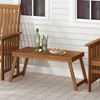 Furinno DALAM Patio-Tisch, klappbarer Outdoor-Beistelltisch mit Latten-Tischplatte, Couchtisch, für Innenbereich, Balkon, Terrasse, Garten, Veranda, Natur Bild 2