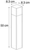 Qazqa Außen-Stehlampe Denmark, ohne Leuchtmittel, E27, Schwarz, Modern, Aluminium, 1-flammig Bild 5