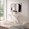 Skraut Home | Ausziehbarertisch | Multifunktionaler ausziehbarer | 140 | Für 6 Gäste | Massivholz Beine | Moderner Stil | Weiß Bild 4