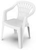 2er Stapelstuhl Bistrostuhl Gartenstuhl MOJAWO ALTEA Weiß Kunststoff Bild 3