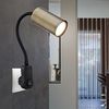 Spotlampe, Metall, skandinavisch, schwarz, H 43cm Bild 2