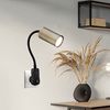 Spotlampe, Metall, skandinavisch, schwarz, H 43cm Bild 4