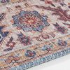 Vintage Teppich Anthea - cyan-blau - 160 cm Durchmesser Bild 5