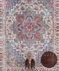 Vintage Teppich Anthea - cyan-blau - 160 cm Durchmesser Bild 3