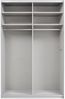 Rauch Möbel Caracas Schrank Kleiderschrank Schwebetürenschrank, Eiche Artisan mit 1 Spiegeltür 2-türig inkl. Zubehörpaket Classic 4 Einlegeböden, 2 Kleiderstangen, 1 Hakenleiste, BxHxT 136 x 210 x 62 cm Bild 4