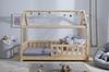 Kinderbett Hausbett \"Kay\" 80x160 Kiefer massiv Natur Bild 5