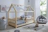 Kinderbett Hausbett \"Kay\" 80x160 Kiefer massiv Natur Bild 2