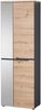 moebel-dich-auf Garderoben-Set MELBOURNE, (Komplettgarderobe, Garderobenschrank + Paneel + Bank + Spiegel + Schuhkommode), in Artisan Eiche MDF, Absetzung graphit Bild 3