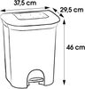 KEEEPER Step&Close DUO Treteimer 2x11 Liter Bild 2
