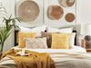 Kissen 2er Set Pflanzenmuster GINNALA Baumwolle 45 x 45 cm Gelb Bild 2