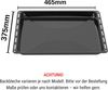 ICQN Backblech 465 x 370 x 30 doppelt Set mit Gitter, Emaille, (Set, 3-St, Fettpfanne und Verchromt Backofenrost), Passend für Bosch Neff Constructa Bild 2