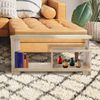 Avilia Niedriger Beistelltisch mit 2 Etagen für Wohnzimmer – Fernsehtisch – Couchtisch – Couchtisch aus Holz – Beige – 80 x 40 x 40 cm Bild 2