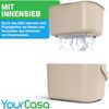 YourCasa Biomülleimer Küche 5L - Komposteimer Küche mit Sieb Spülmaschinenfest, Fassungsvermögen 5L, Spülmaschinenfest Bild 3