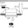 Paulmann No. 93670 Einbauleuchte LED Calla rund 1x7W Weiß matt starr Bild 4
