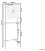 Badezimmerschrank OKARCHE Bambus 63 cm Weiß Bild 3