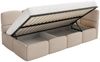 Selsey 'Cloudy' Jugendbett 120 cm, Bettkasten, Chenille, Kopfteil rechts, Beige Bild 5