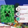 Wohndecke Minecraft Decke Creeper 150x200 cm Kuscheldecke Wohndecke, BERONAGE, passend zur Bettwäsche, ideal für Sofa, Couch, Bett, Auto, Camping Bild 2