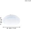 Eglo 98294 LED Deckenleuchte FRANIA-A mit Kristallen weiß Ø30cm H:5,5cm IP44 2700K-6500K Bild 5