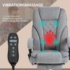 Vinsetto Schreibtischstuhl Massagesessel mit Heizfunktion, Liegefunktion, höhenverstellbar (Bürostuhl, 1 St), für Wohnzimmer, Lernzimmer, Grau Bild 4