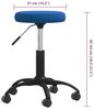 vidaXL Massagehocker Samt Blau 3085742 Bild 2