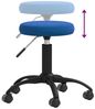 vidaXL Massagehocker Samt Blau 3085742 Bild 3