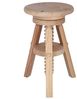 Aranaz Drehbarer Hocker aus Kiefer ohne Lack Bild 2