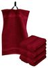 Lashuma Gästehandtücher Linz, Frottee (4-St), Kuschelige Gästetücher 30x50 cm dunkel rot Bild 5