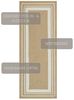 NORTHRUGS Trenzado In- & Outdoor Teppich Wetterfest – Pflegeleicht Handmade-Look für Innen und Außen Gewebter Outdoorteppich Läufer für Balkon, Terrasse, Wohnzimmer, Garten – Creme Beige, 80x200 Bild 3