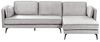 Ecksofa ALTAN Samtstoff Hellgrau Linksseitig Bild 4