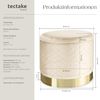 tectake Sitzhocker Coco, rund Bild 3