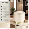 tectake Sitzhocker Coco, rund Bild 4