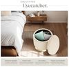 tectake Sitzhocker Coco, rund Bild 5