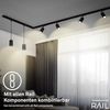 Briloner Leuchten Schienensystem-Leuchten RAIL, ohne Leuchtmittel, LED Pendelleuchte 80x1500mm Schwarz 5,5W Schienensystem Rail Küche Bild 5