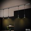 Briloner Leuchten Schienensystem-Leuchten RAIL, ohne Leuchtmittel, LED Pendelleuchte 80x1500mm Schwarz 5,5W Schienensystem Rail Küche Bild 4