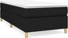 vidaXL Polsterbett, Stoff, Schwarz, 100x200 cm, Natur Bild 4