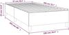 vidaXL Polsterbett, Stoff, Schwarz, 100x200 cm, Natur Bild 3