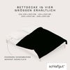 Schlafgut Woven Satin Bettwäsche|Bettbezug einzeln 200x200 cm| off-black Bild 4