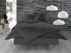 Bettwaesche-mit-Stil Mako Satin Damast Bettwäsche Waves Anthrazit Garnitur 200x220cm Bild 3
