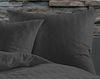 Bettwaesche-mit-Stil Mako Satin Damast Bettwäsche Waves Anthrazit Garnitur 200x220cm Bild 4