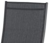 aro Outdoor Liegestuhl, Sonnenliege mit Armlehene, Stahl/Textilen-Bespannung, 8-Fach verstellbare Rückenlehne, Klappbar, Schwarz Bild 4