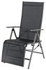 aro Outdoor Liegestuhl, Sonnenliege mit Armlehene, Stahl/Textilen-Bespannung, 8-Fach verstellbare Rückenlehne, Klappbar, Schwarz Bild 3